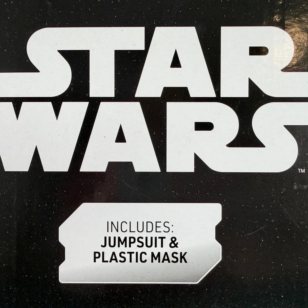 Star Wars Stormtrooper Costume Boys Size Large 10/12 Jumpsuit Mask Jazwares NIB